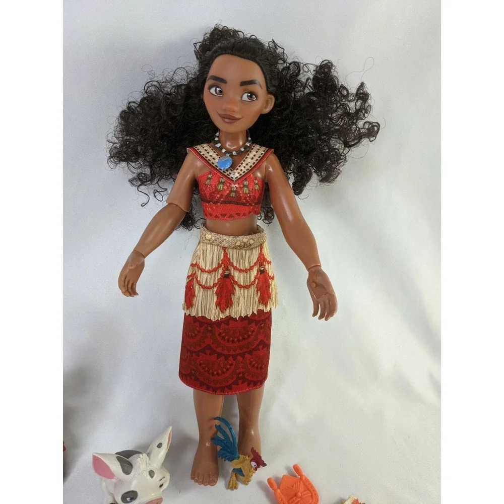 Disney Store Moana Doll Musical 11 Inch Pua Pig Hei Hei Accessories Works‎